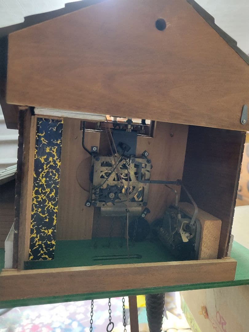 希少　ヴィンテージ　スイス製　重錘式　鳩時計