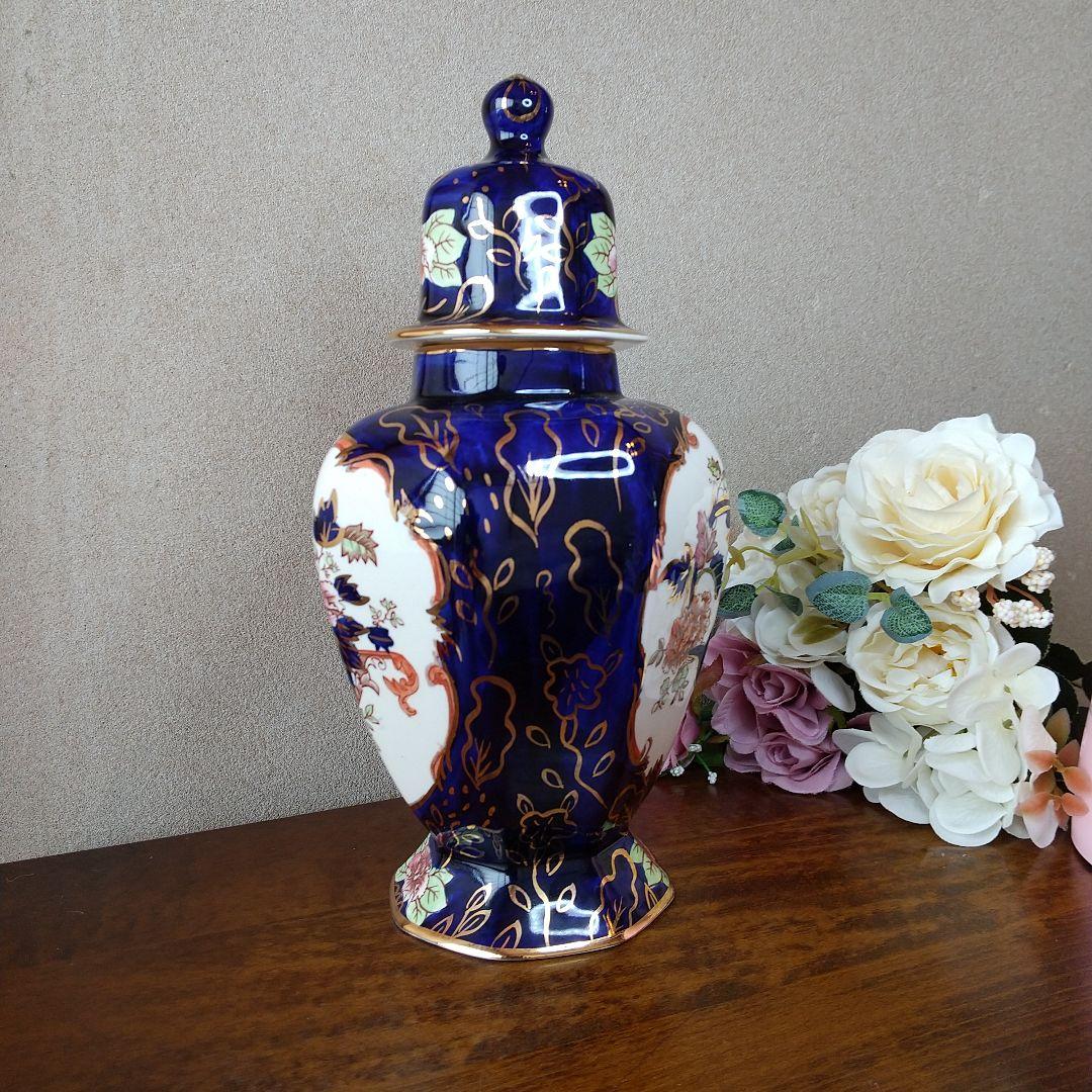 メイソンズ 創業200周年記念限定品 ロイヤルマンダレイ 蓋付八角ベース