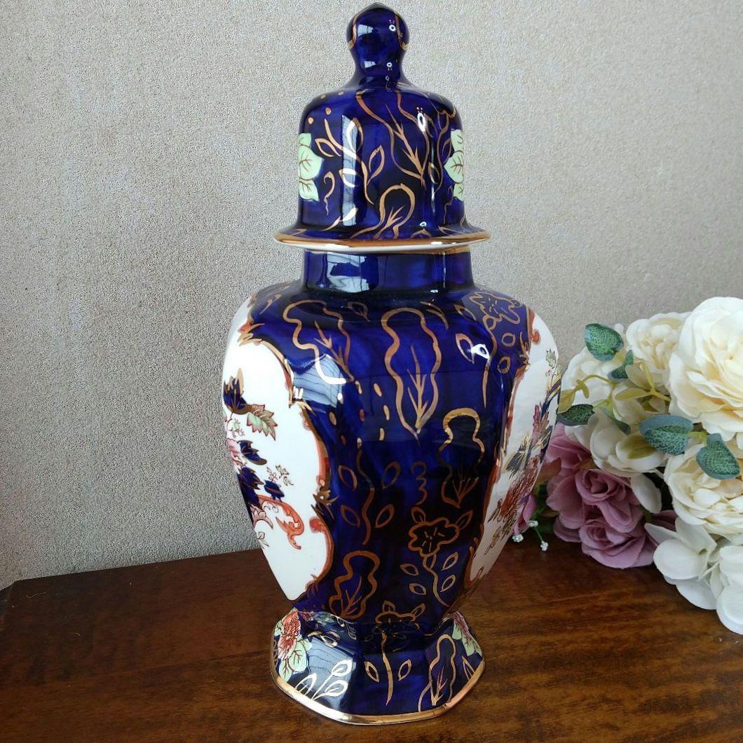 メイソンズ 創業200周年記念限定品 ロイヤルマンダレイ 蓋付八角ベース