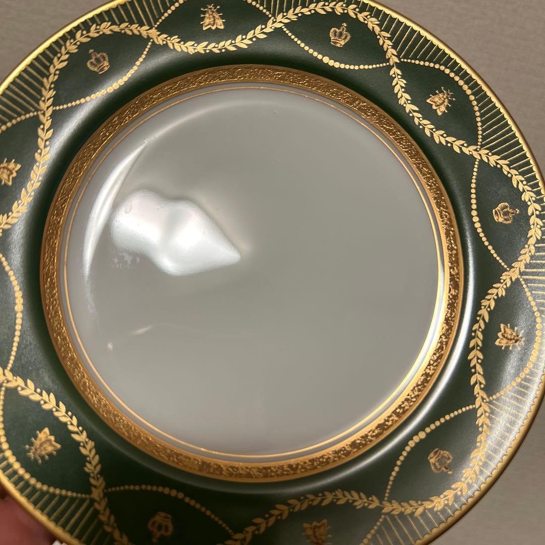 大倉陶園　ナポレオン　デザートプレート　16.8cm 金彩金蝕