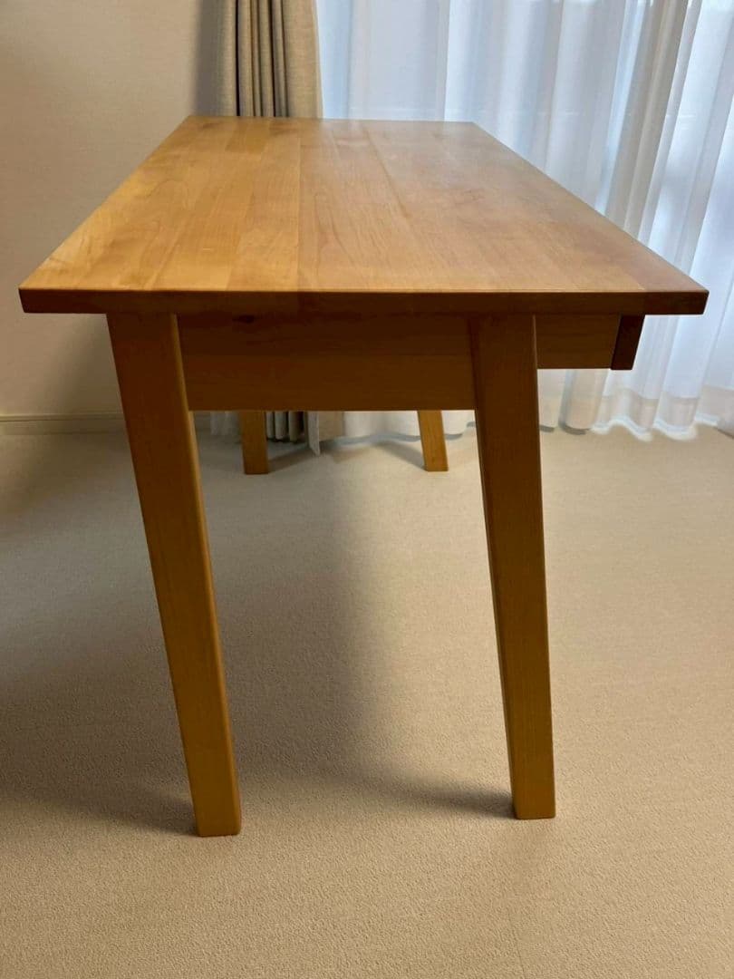 ナチュラルウッド デスク 引き出し付き（デスクのみ）