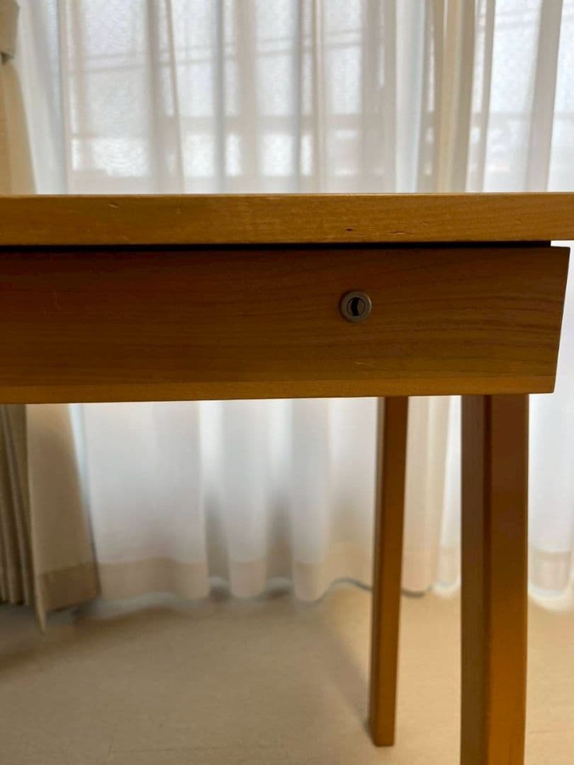 ナチュラルウッド デスク 引き出し付き（デスクのみ）