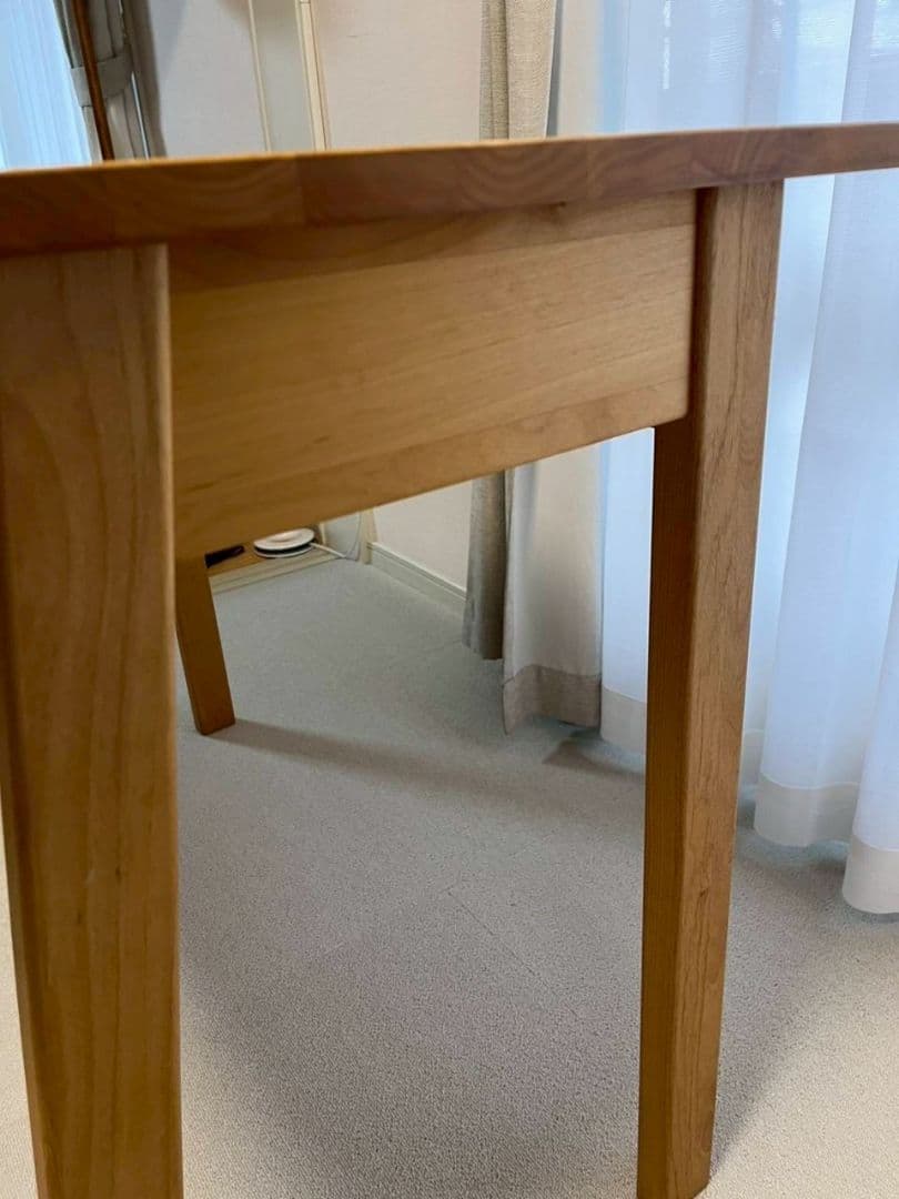 ナチュラルウッド デスク 引き出し付き（デスクのみ）