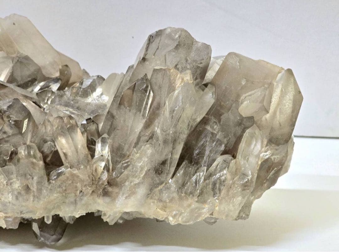 【美品】特大 ブラジル産 スモーキークォーツ クラスター 煙水晶 6.5kg