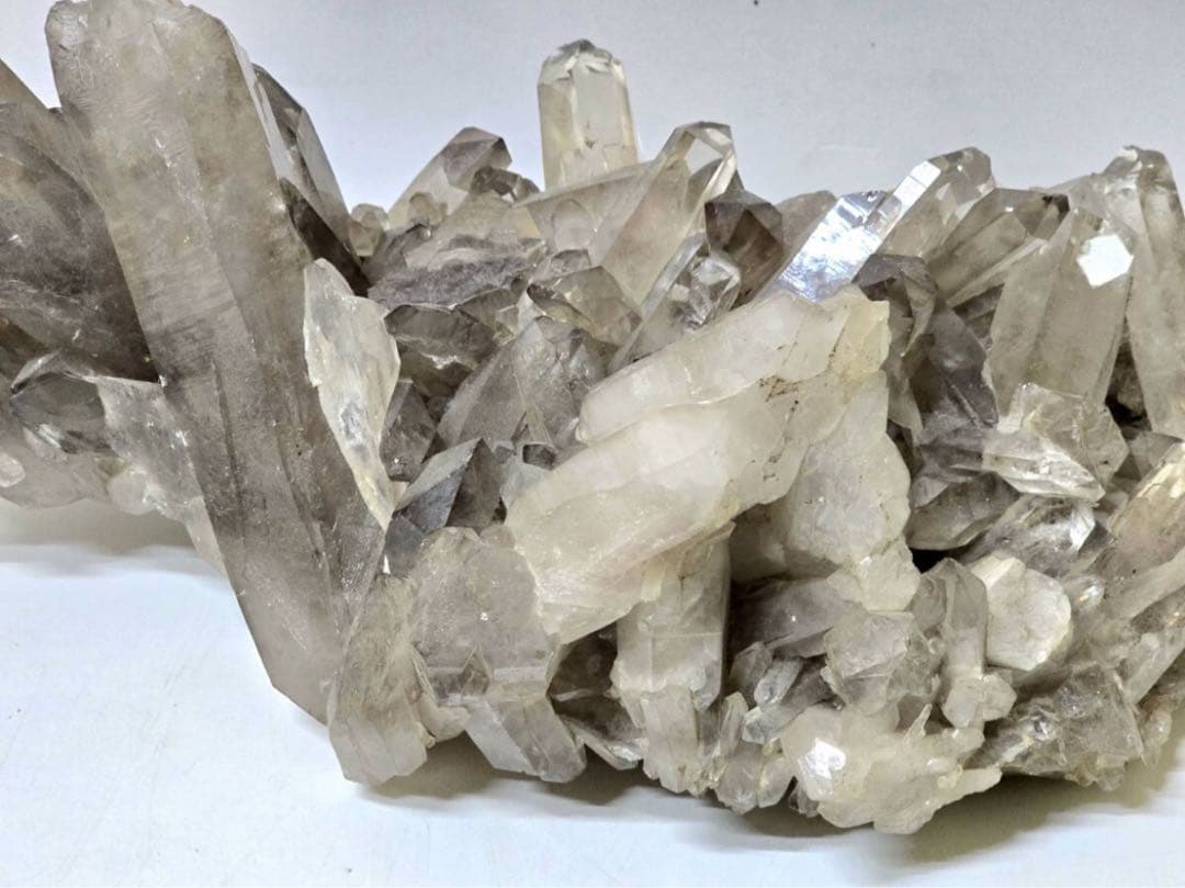 【美品】特大 ブラジル産 スモーキークォーツ クラスター 煙水晶 6.5kg