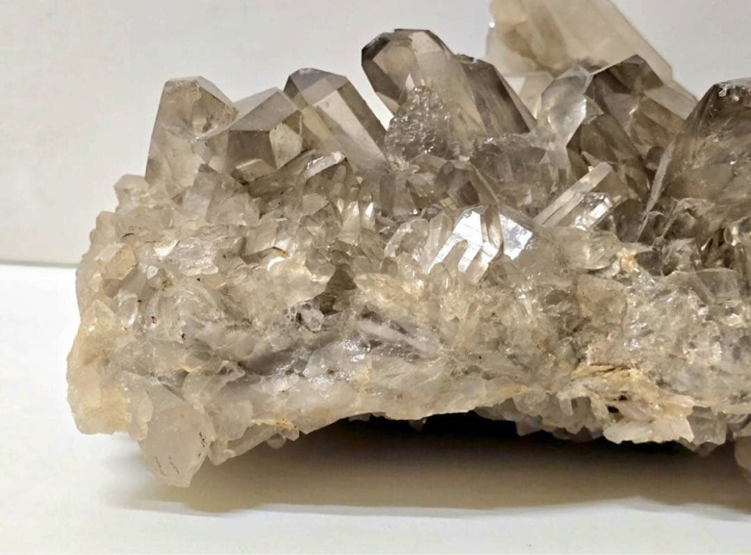 【美品】特大 ブラジル産 スモーキークォーツ クラスター 煙水晶 6.5kg