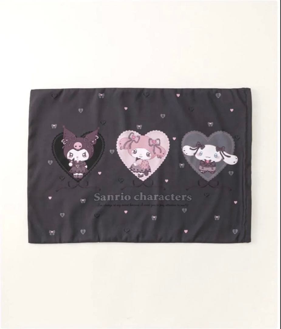 クロミ×シナモロール×マイメロ　掛け布団カバー、敷きパッド、枕、5点セット