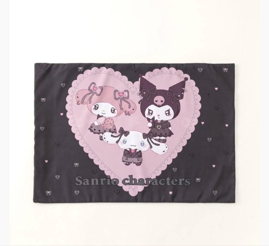 クロミ×シナモロール×マイメロ　掛け布団カバー、敷きパッド、枕、5点セット