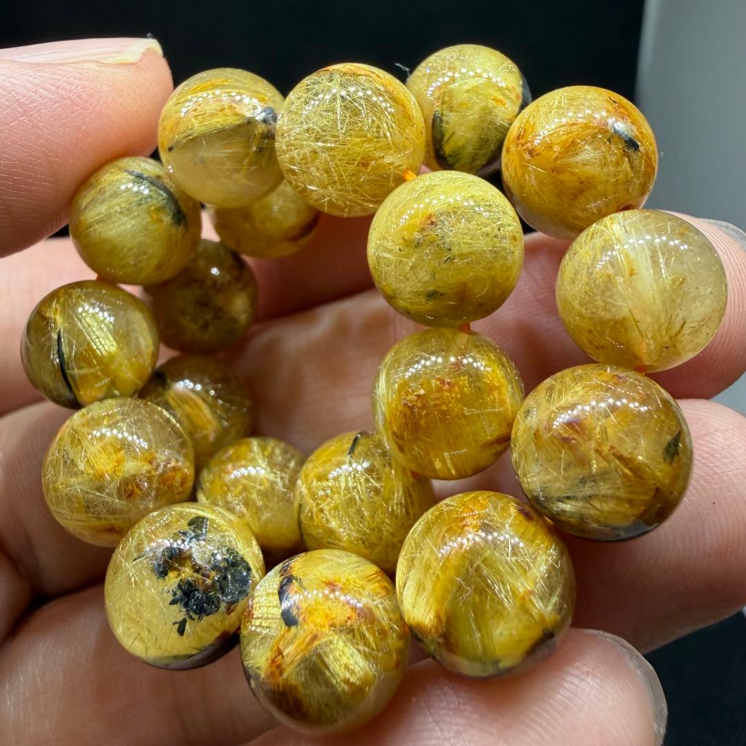 ◯093 ゴールド タイチン ルチル クォーツ ヘマタイト◯