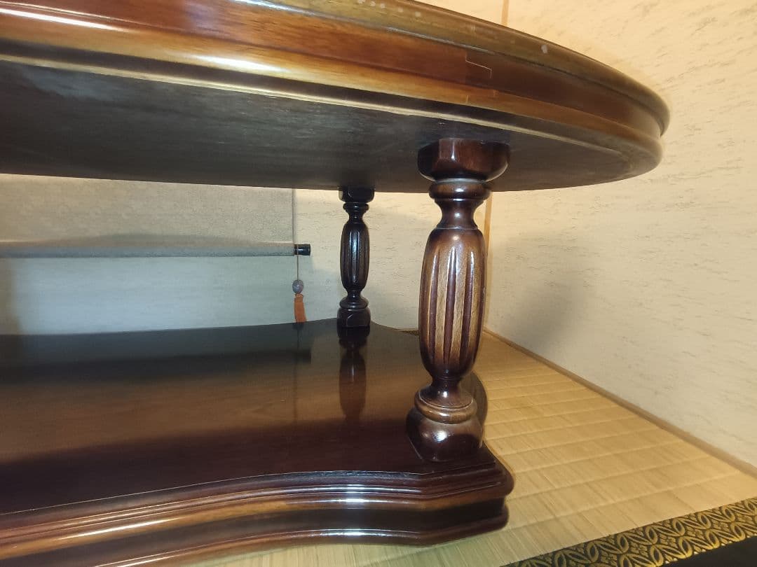 カリモク 大理石調 センターテーブル ローテーブル　応接テーブル　昭和レトロ