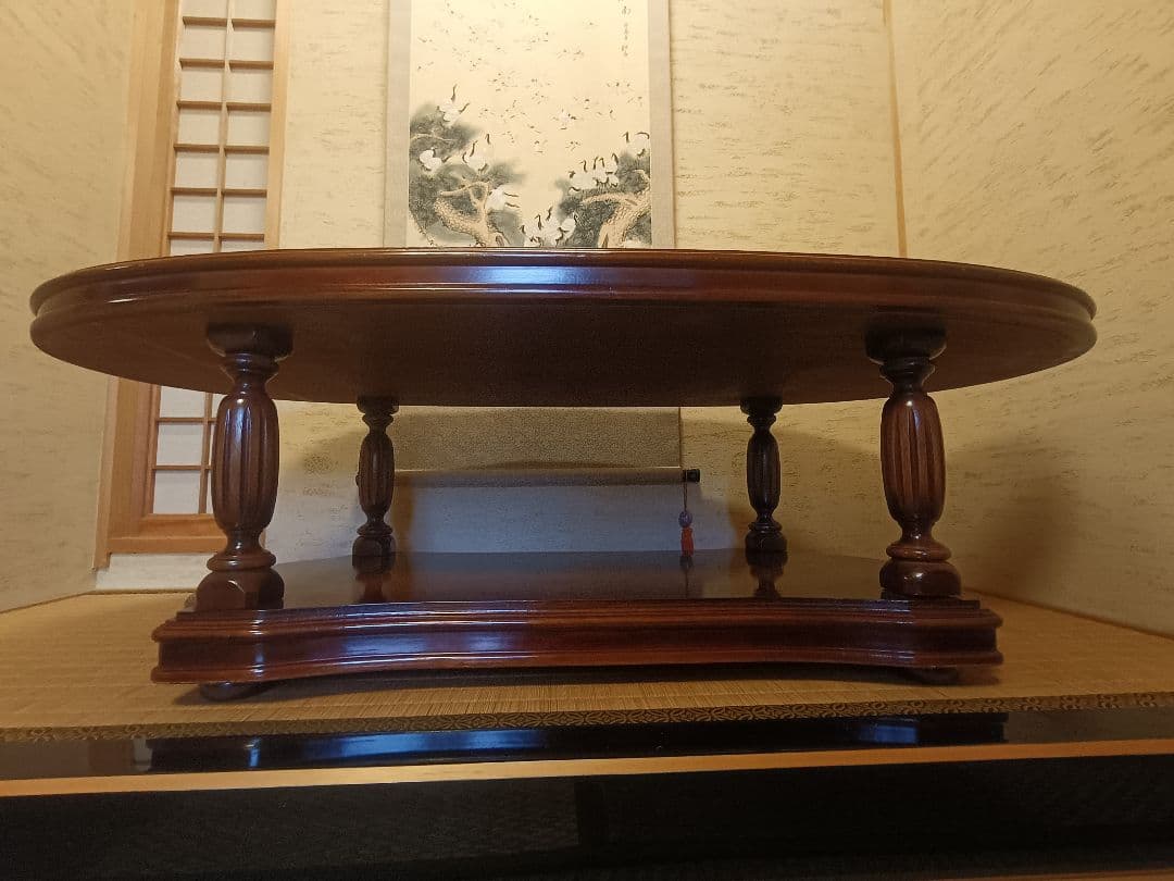 カリモク 大理石調 センターテーブル ローテーブル　応接テーブル　昭和レトロ