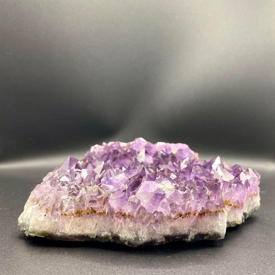 高品質 アメジスト クラスター 1264g☆美結晶美極濃紫