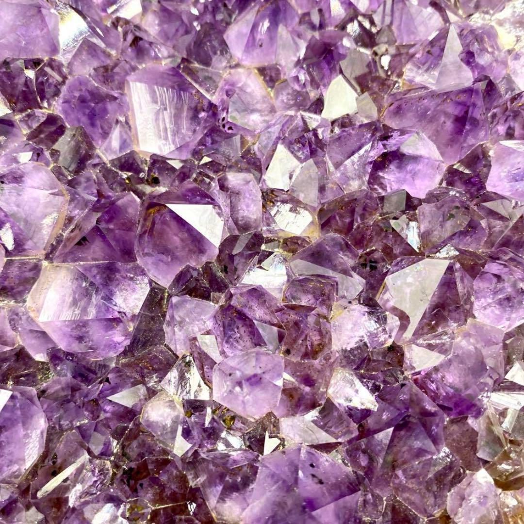 高品質 アメジスト クラスター 1264g☆美結晶美極濃紫