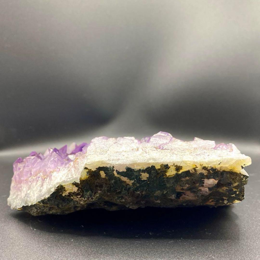 高品質 アメジスト クラスター 1264g☆美結晶美極濃紫