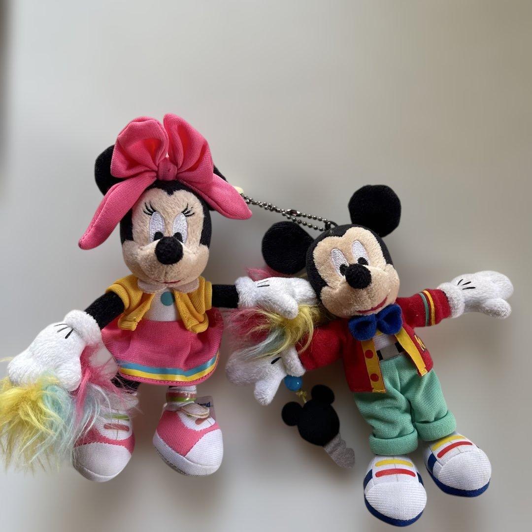 すごい昔の 東京ディズニーランド ミッキー ミニー ぬいぐるみ