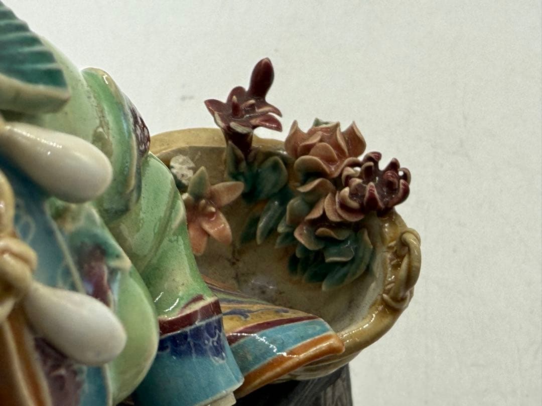 中国 林乃河作 苗家錦綉 陶器 石湾窯人物 送料込み251114 - メルカリ