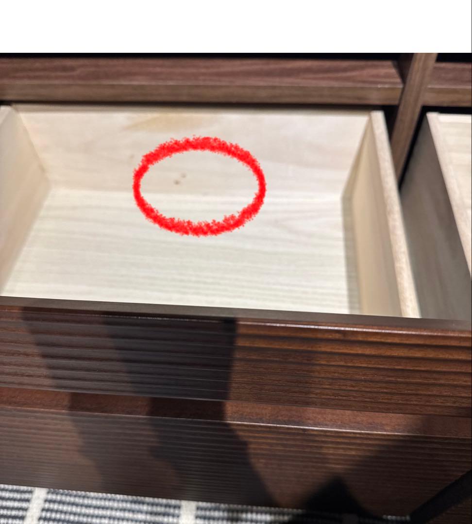 『美品』テレビボード ダークブラウン 木製 引き出し付き