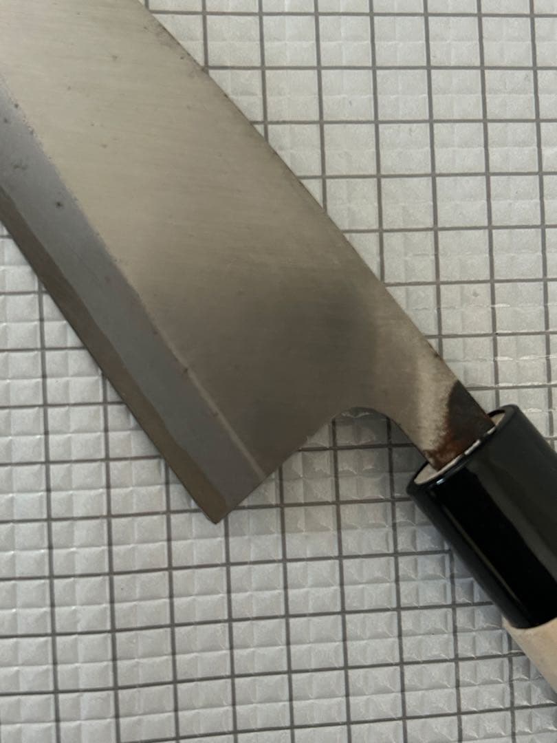 左用 出刃 包丁 出刃包丁 安来鋼青紙２号 150mm 朴丸柄 左利き用