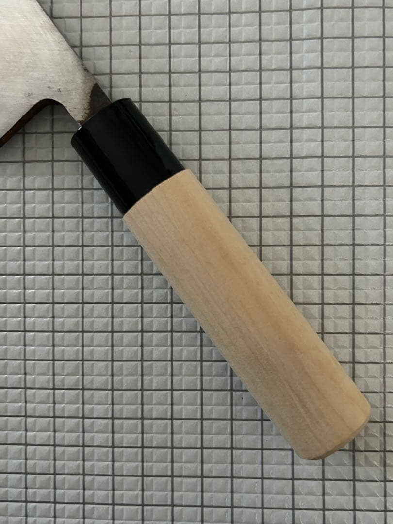 左用 出刃 包丁 出刃包丁 安来鋼青紙２号 150mm 朴丸柄 左利き用