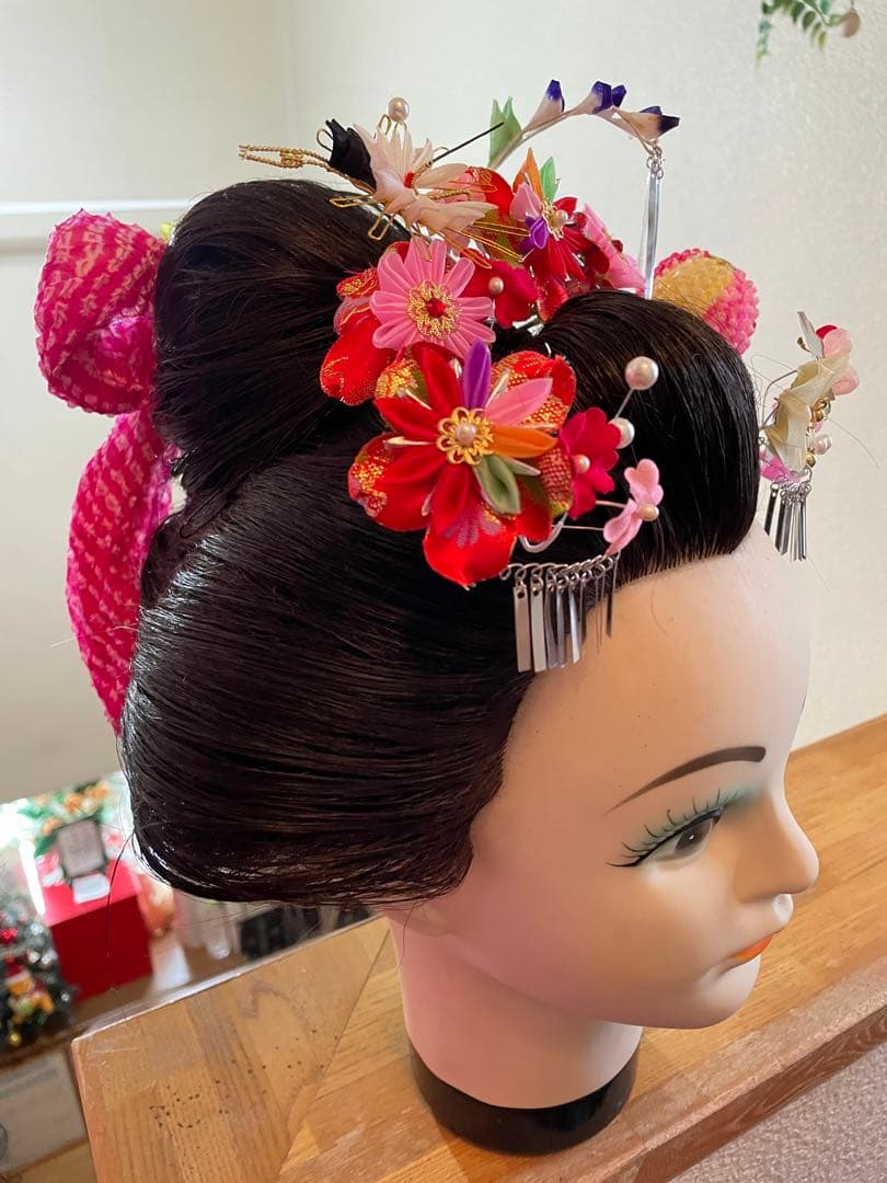 七五三髪飾り（鶴）