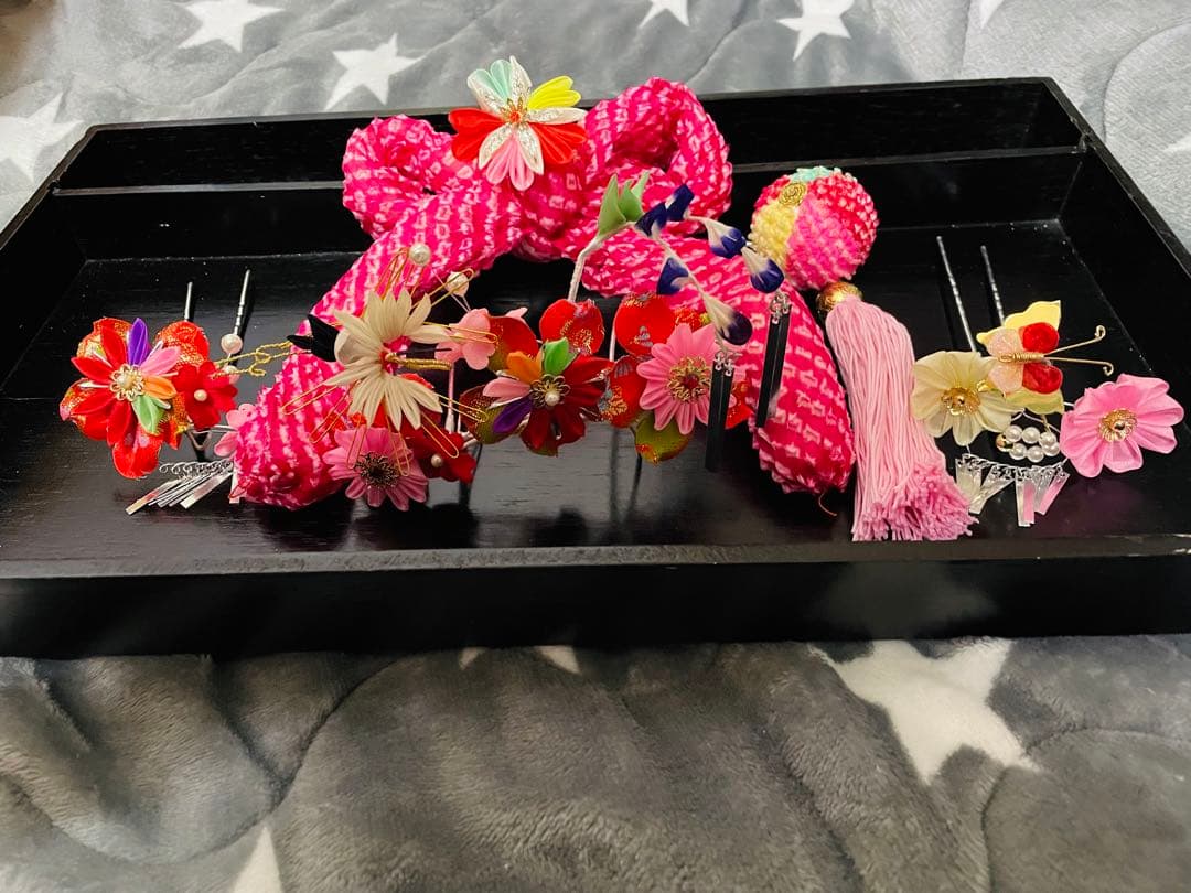 七五三髪飾り（鶴）