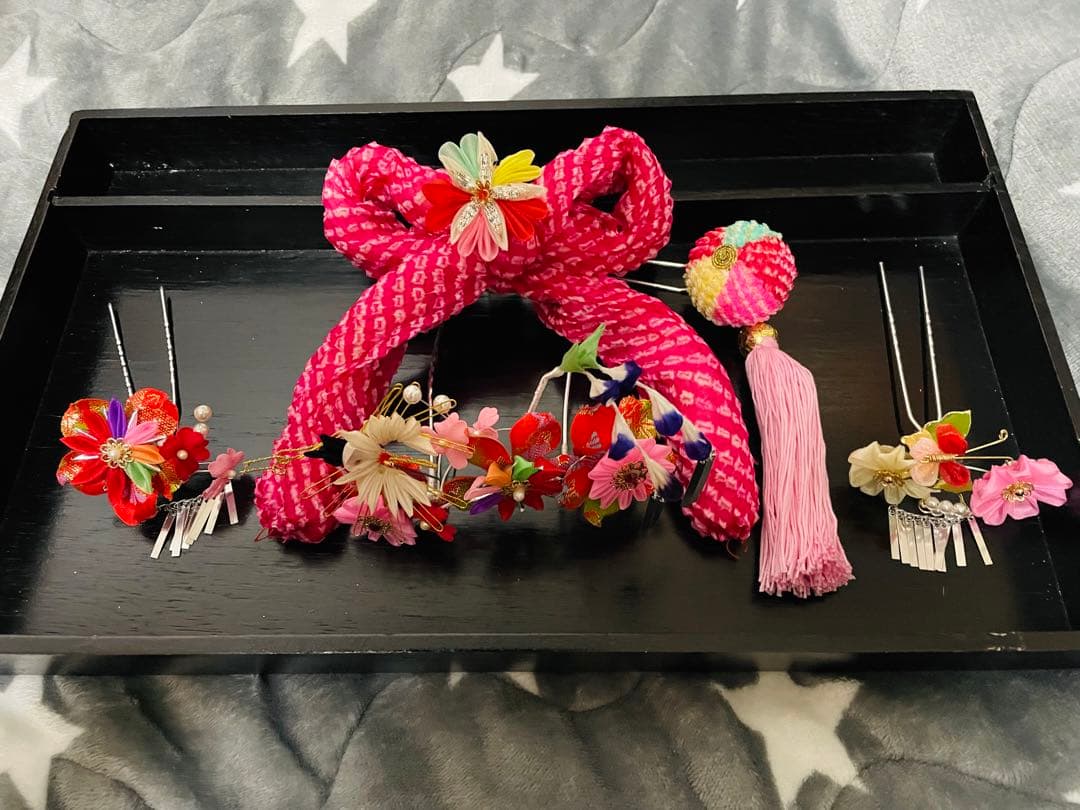 七五三髪飾り（鶴）