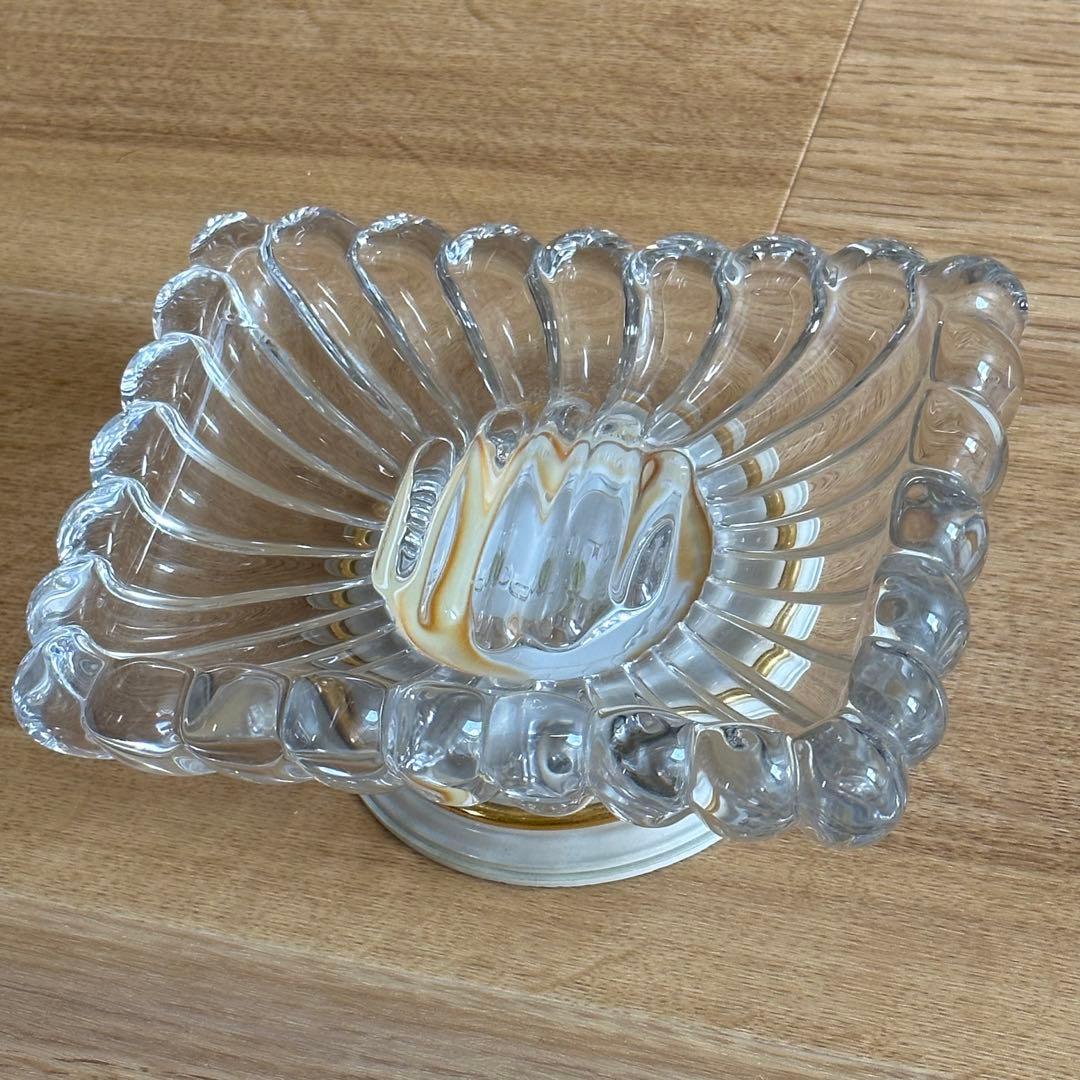 クリスタル　灰皿　アンティーク