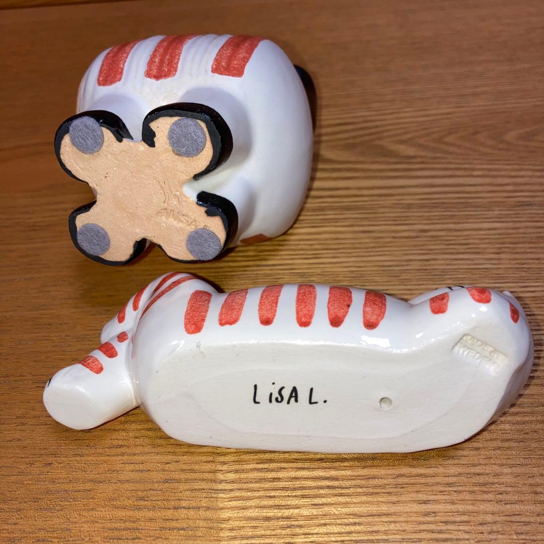 新品　リサラーソン スウェーデンのねるねことdieci cat 2個セット