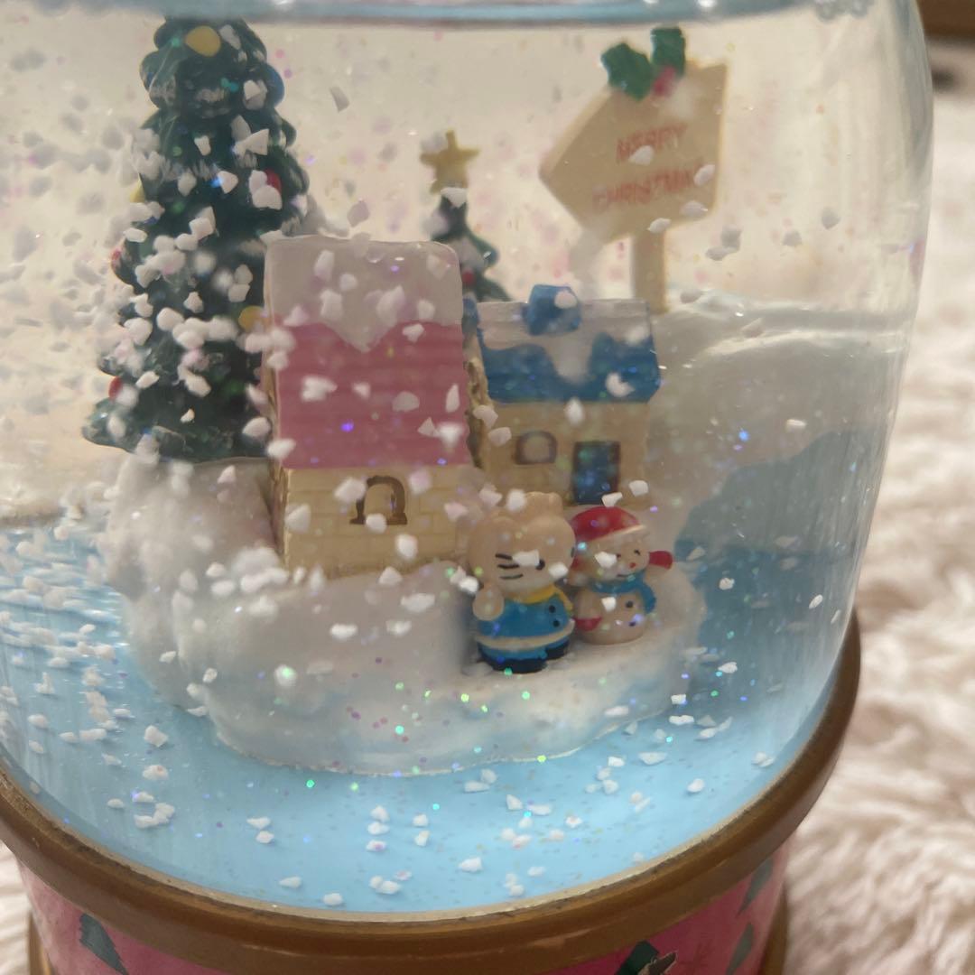 超希少品　キティちゃん　クリスマスオルゴール 雪景色
