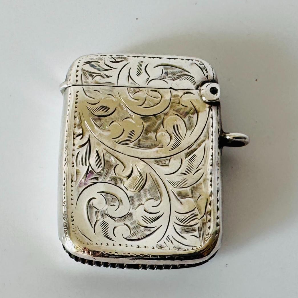 ★1910年代 英国 ★アンティーク 純銀製 マッチケース イギリス 925