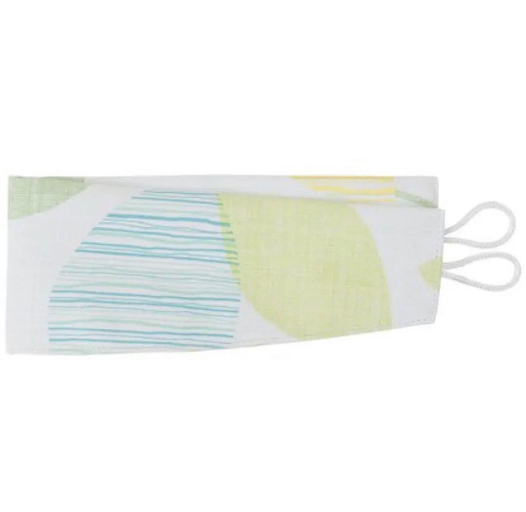 【新品未使用】ニトリ　遮光カーテン　2枚組　グリーンリーフ　タッセル付き