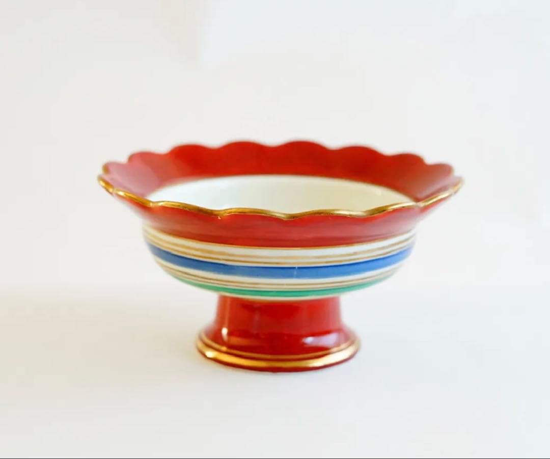 巻物 花型高台蓋物 φ16cm | 波佐見・有田焼