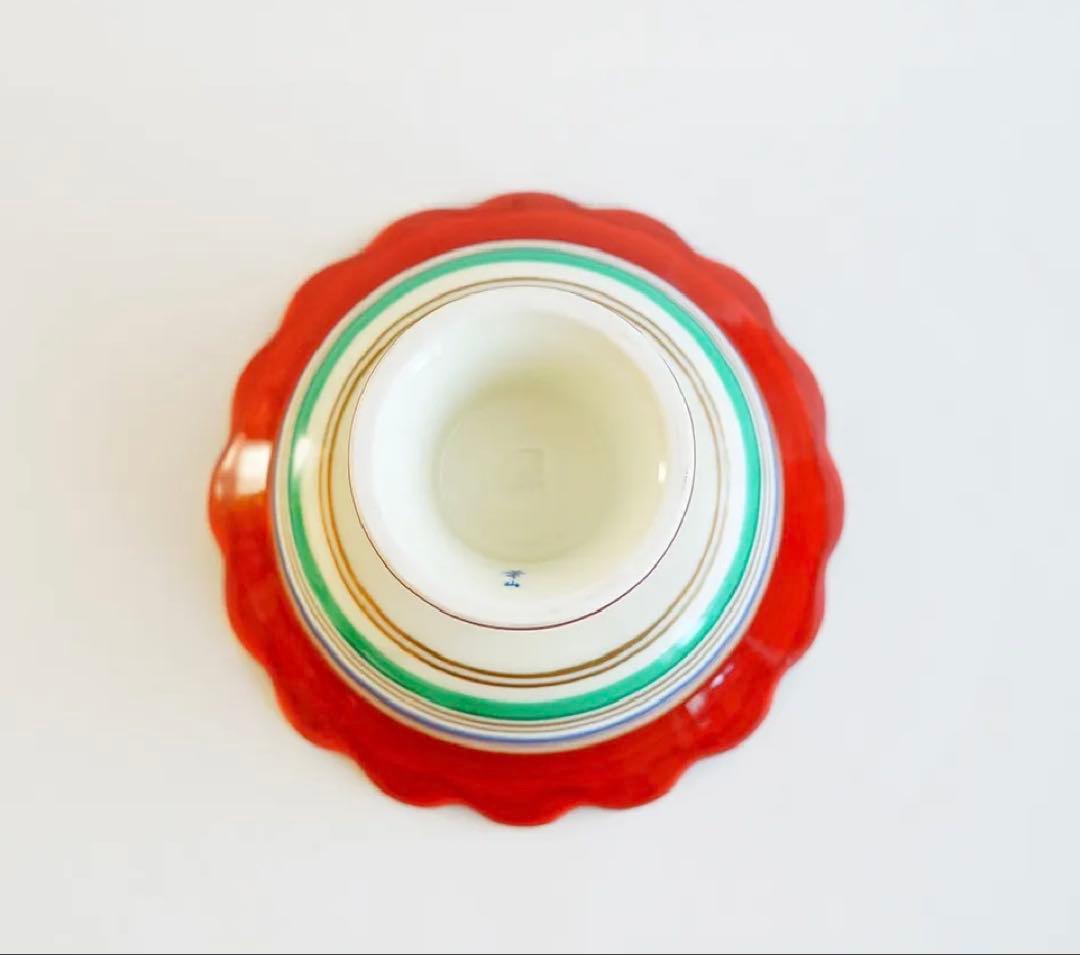 巻物 花型高台蓋物 φ16cm | 波佐見・有田焼