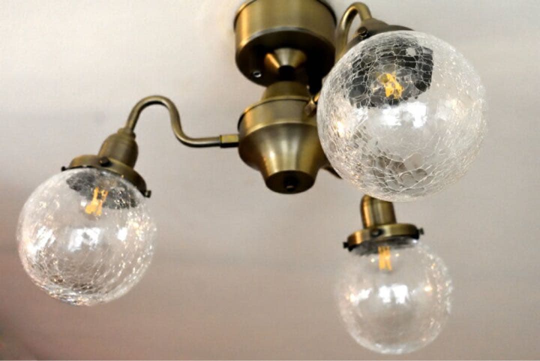 Boucherear シーリングライト 3灯 クリアガラス