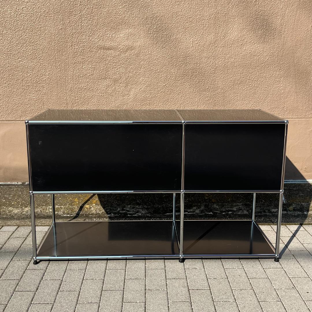 USM Haller ハラ－システム 2列2段 グラファイトブラック