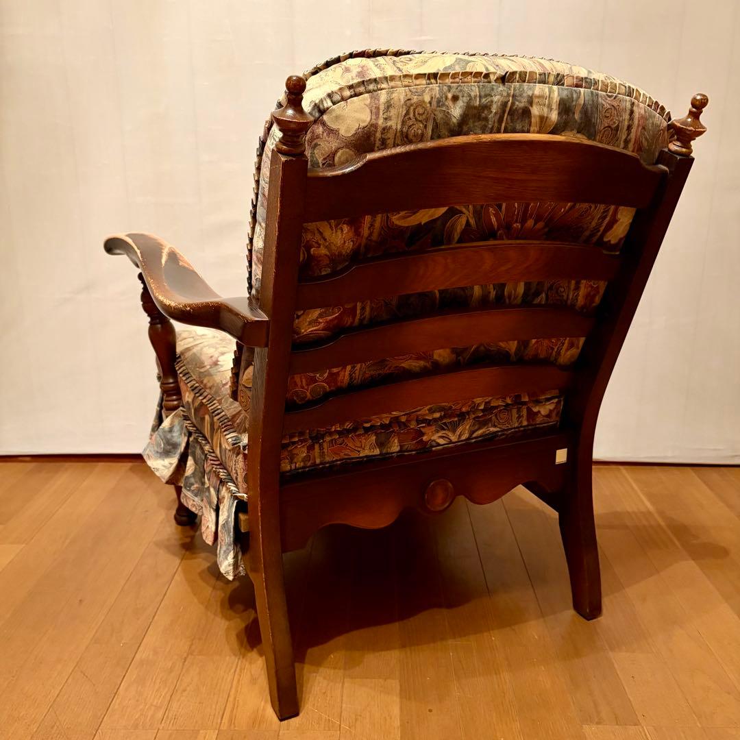 【飛騨産業】\"穂高\"左肘付きチェア (シエスタG)