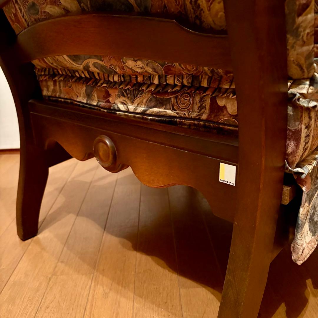 【飛騨産業】\"穂高\"左肘付きチェア (シエスタG)