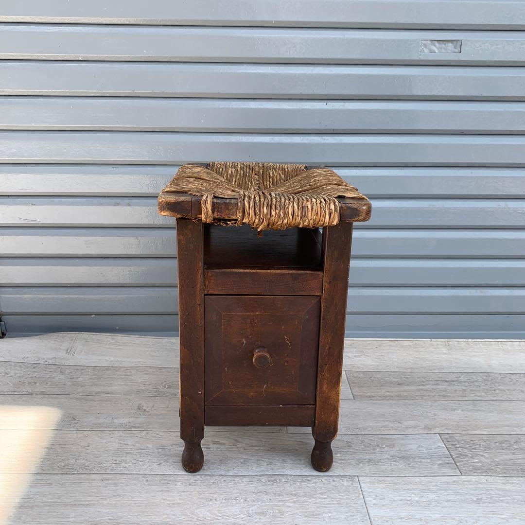希少　民芸　小引き出し　スツール