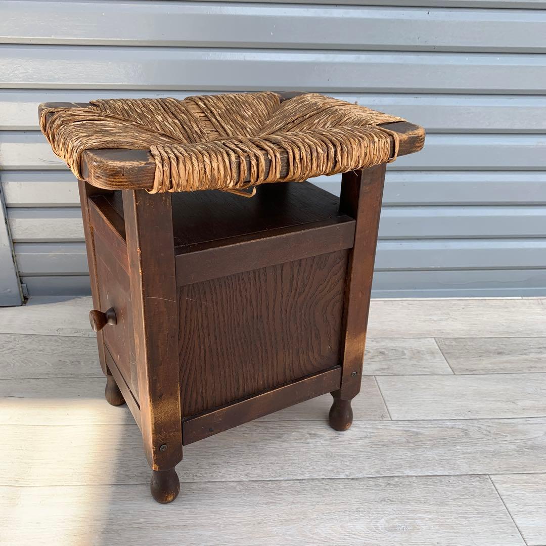 希少　民芸　小引き出し　スツール