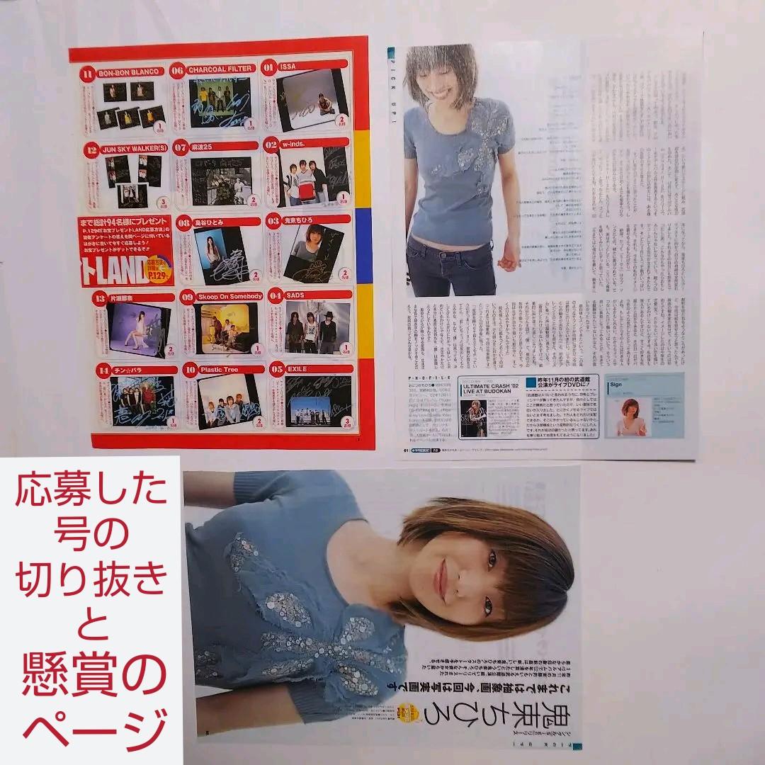 鬼束ちひろ☆直筆サイン入り生ポラロイド☆CDでーた☆サイン☆直筆