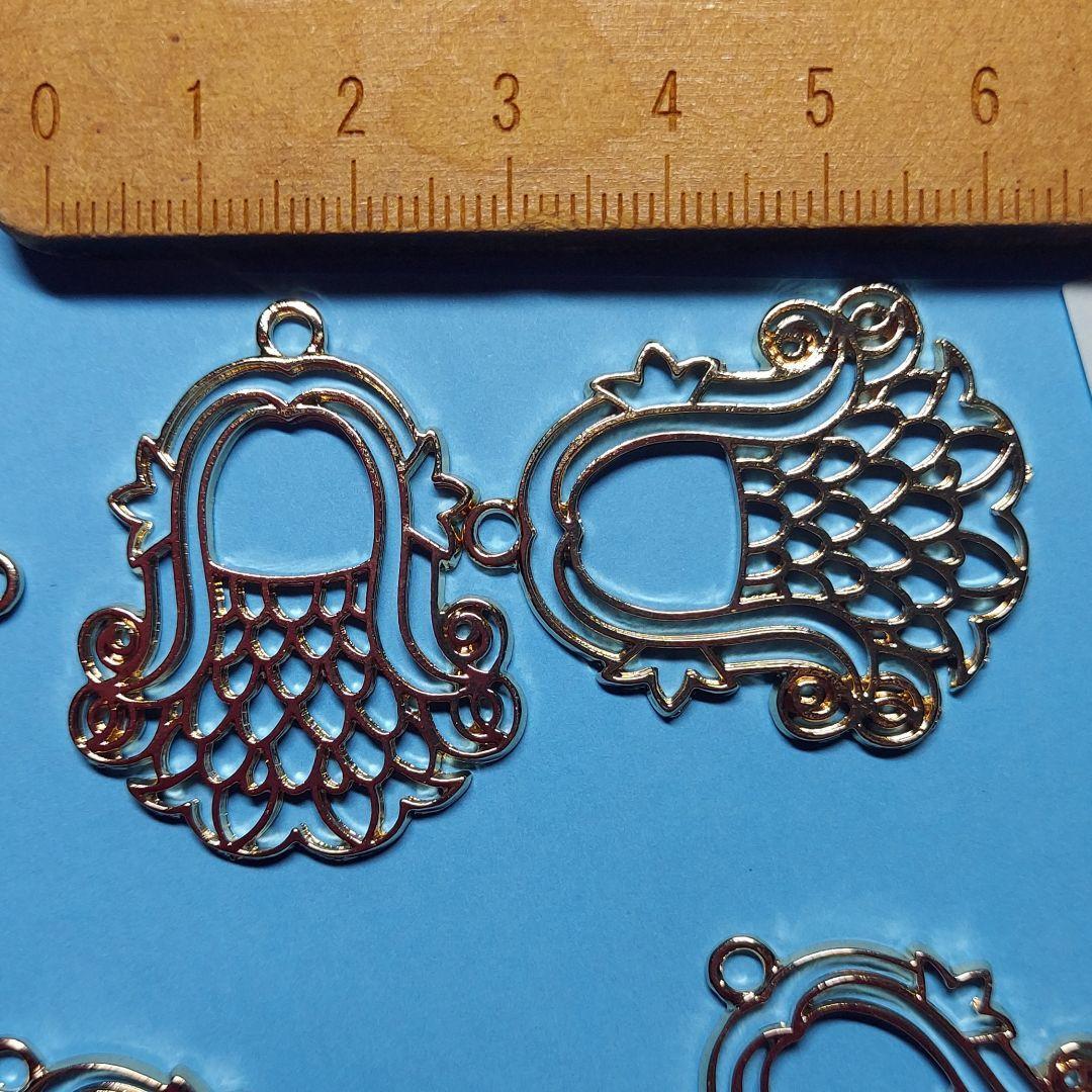 アマビエチャーム80個 レジン レジンフレーム 38mm×31mm