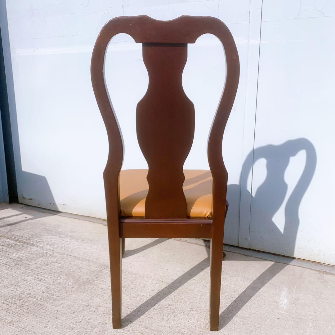 美品送料込】IDC大塚家具 クイーンズ アンティーク ダイニングチェア