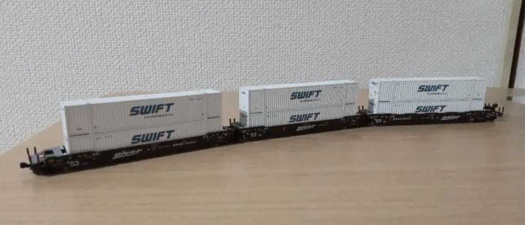 KATO製ダブルスタックカー 3両セット　アメリカ型貨車