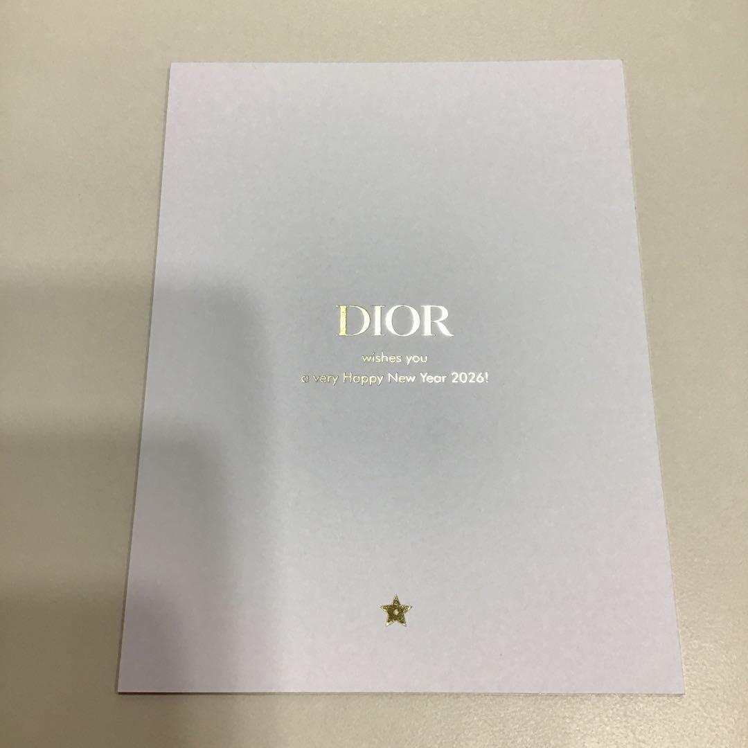 DIOR スノードーム 2025 ニューイヤーカードとミニショッパー付き