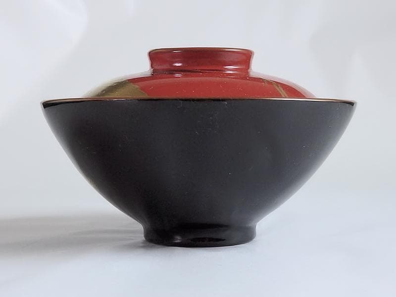 磁器 京焼 古伊万里 金襴手 若松に飛鶴の図 蓋茶碗 E124AS-CFx - メルカリ