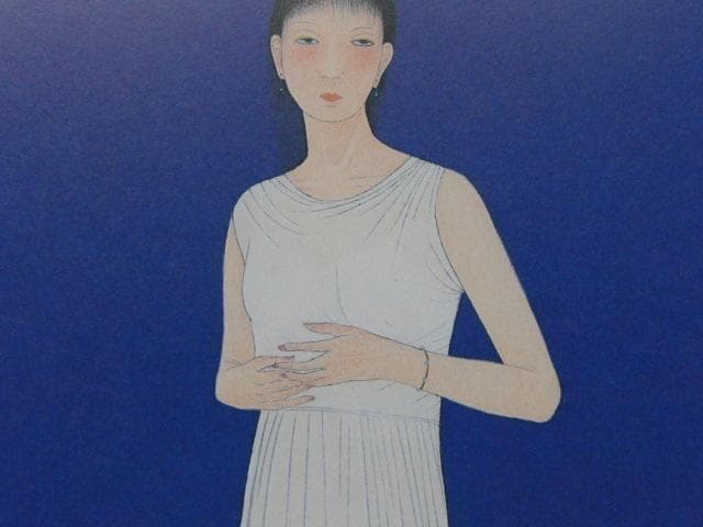 畠中光享、【晴日逍遙・花咲くST・ジェームスパーク】、希少な額装用画集画