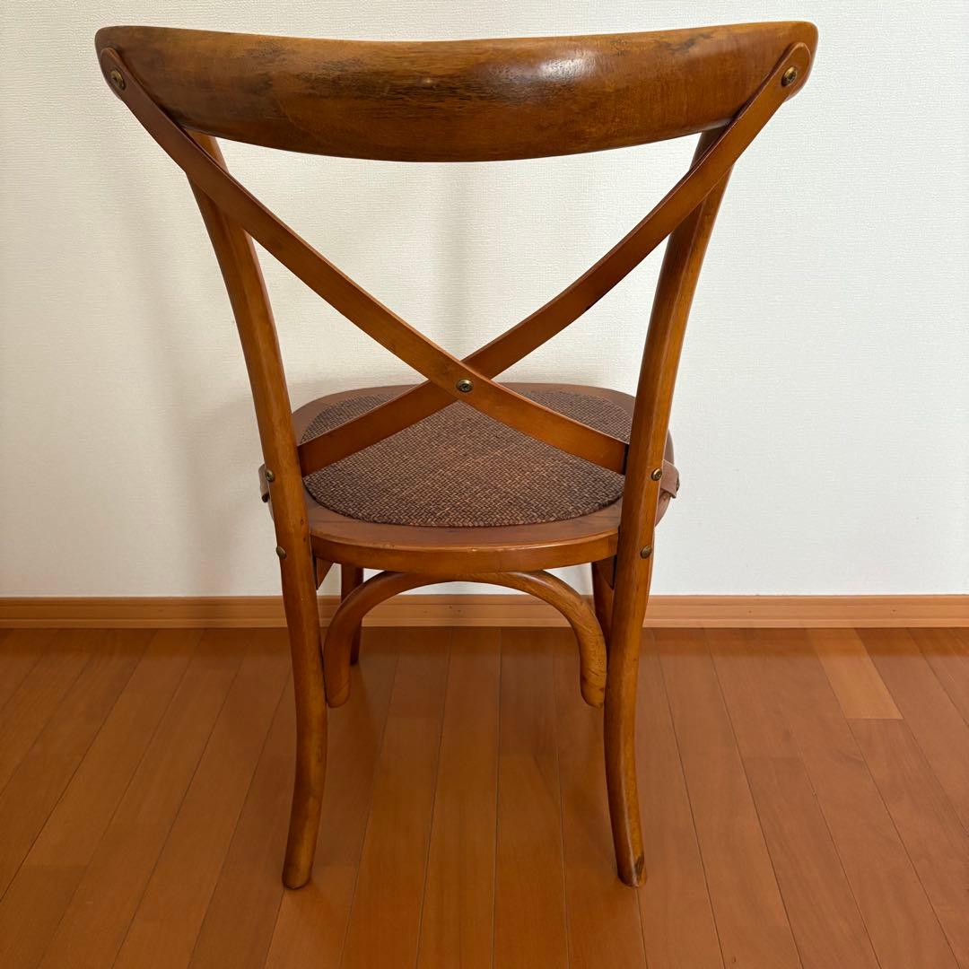クロスバックチェア アンティーク ダイニングチェア ベントウッドチェア