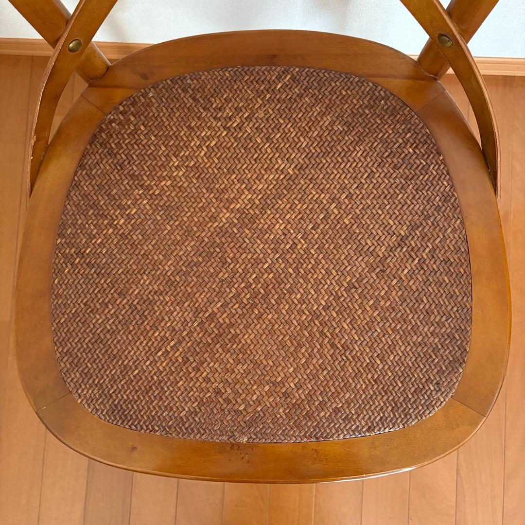 クロスバックチェア アンティーク ダイニングチェア ベントウッドチェア