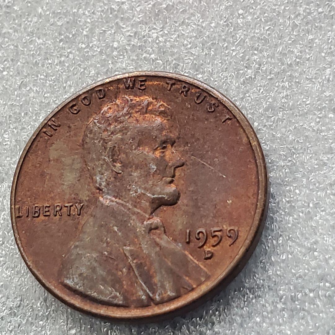 3331. 1959年 D アメリカ リンカーン 1セント 硬貨 - メルカリ