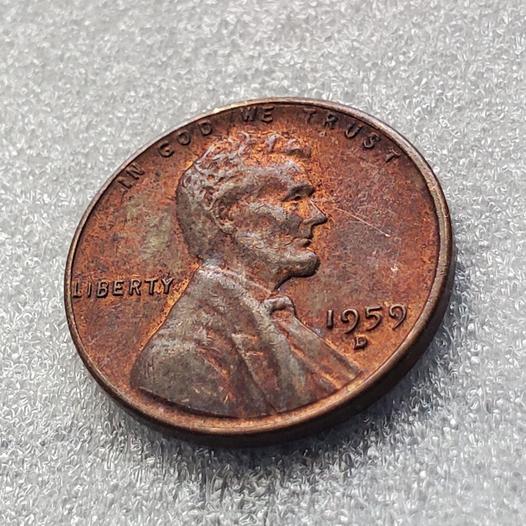 3331. 1959年 D アメリカ リンカーン 1セント 硬貨 - メルカリ